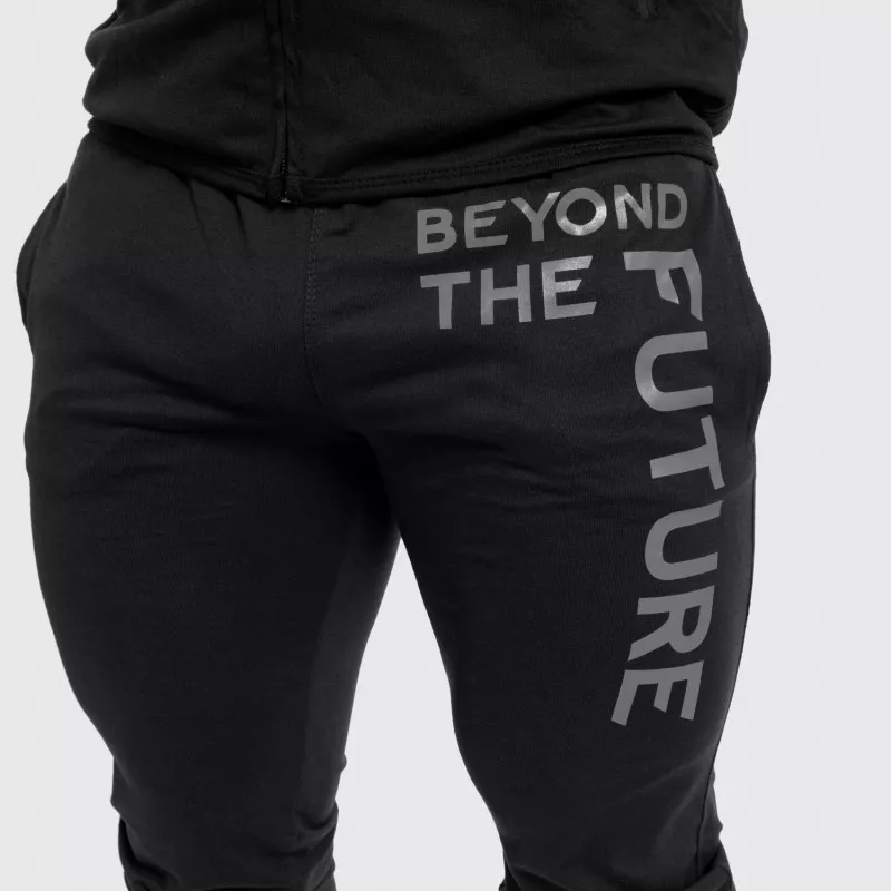 Férfi Slim Fit melegítőnadrág Beyond the Future, fekete-5
