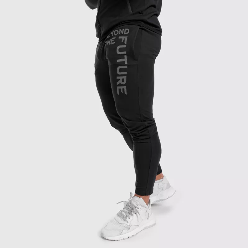 Férfi Slim Fit melegítőnadrág Beyond the Future, fekete-2