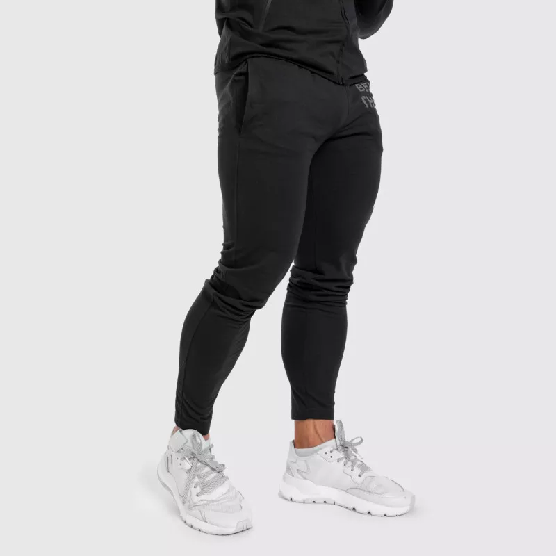 Férfi Slim Fit melegítőnadrág Beyond the Future, fekete-6
