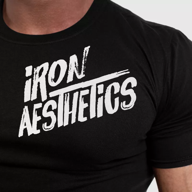 Férfi fitness póló Iron Aesthetics Splash, fekete-2