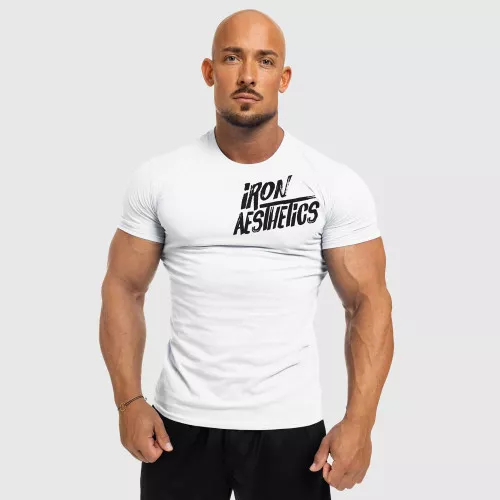 Férfi fitness póló Splash, fehér