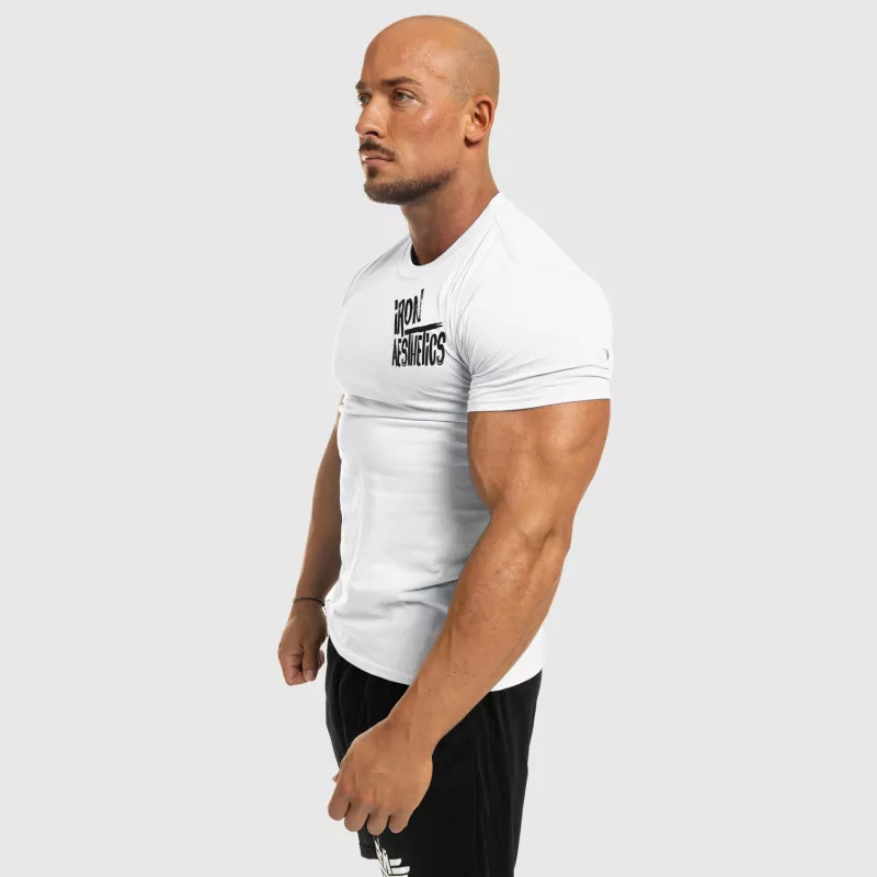 Férfi fitness póló Iron Aesthetics Splash, fehér-5