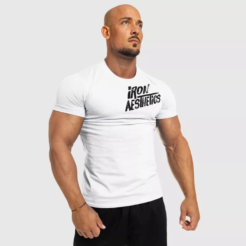 Férfi fitness póló Iron Aesthetics Splash, fehér-3