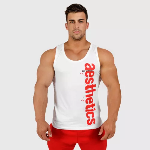 Férfi fitness atléta Cross, fehér