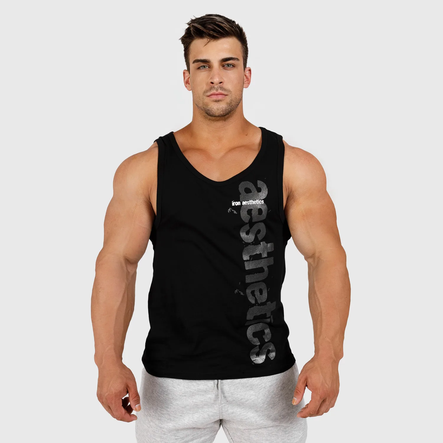Férfi fitness atléta Iron Aesthetics Cross, fekete-1