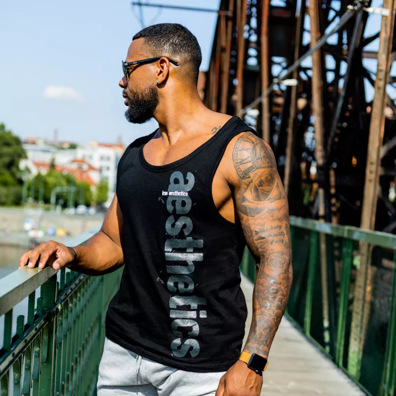 Férfi fitness atléta Iron Aesthetics Cross, fekete-2