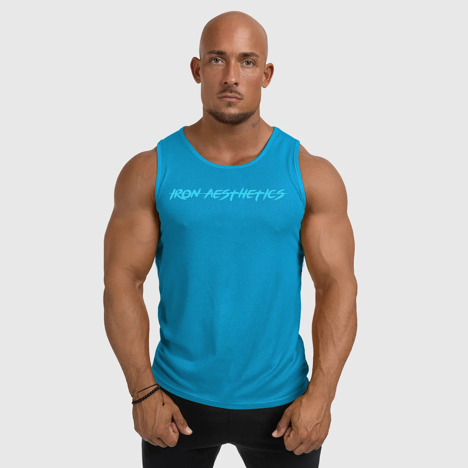 Férfi funkcionális atléta Iron Aesthetics Sporty, aqua kék-1