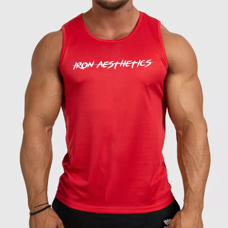 Férfi funkcionális atléta Iron Aesthetics Sporty, piros-3