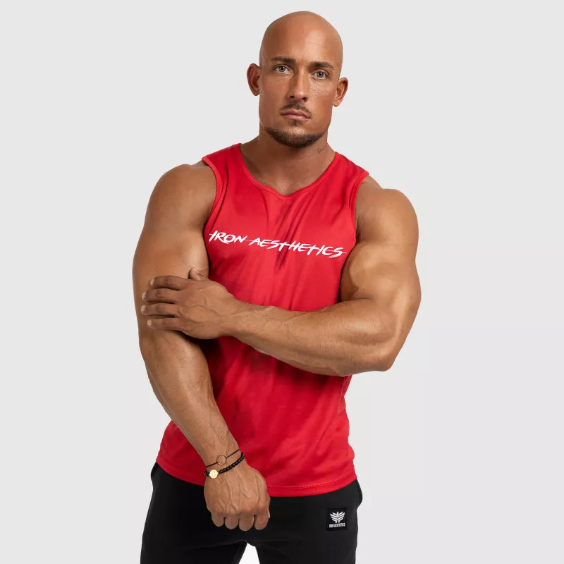 Férfi funkcionális atléta Iron Aesthetics Sporty, piros-5