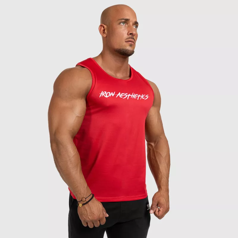 Férfi funkcionális atléta Iron Aesthetics Sporty, piros-4