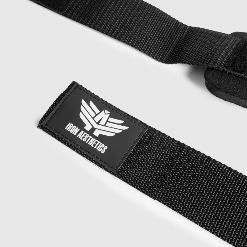 Fitness edzőkampó Iron Aesthetics Lifting hooks, fekete-7