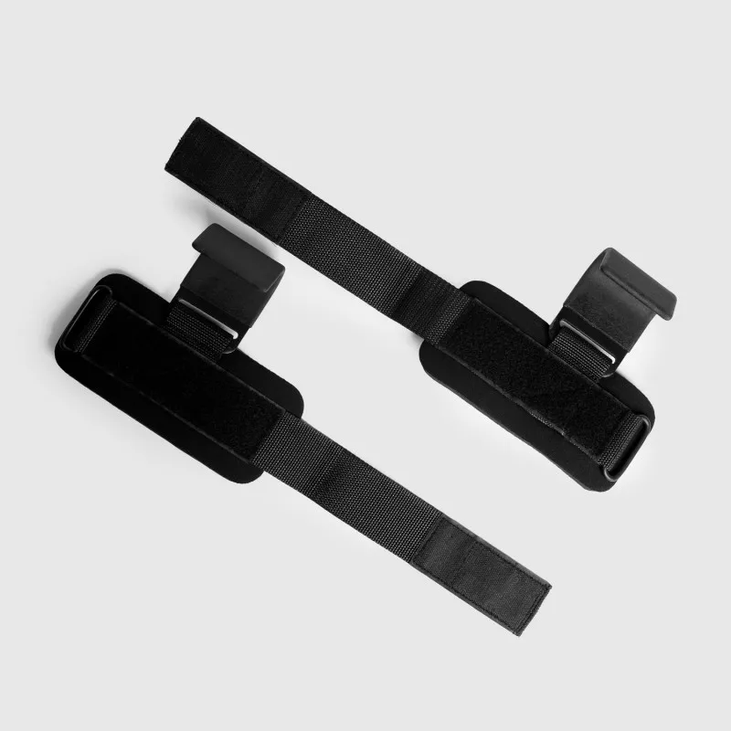 Fitness edzőkampó Iron Aesthetics Lifting hooks, fekete-9