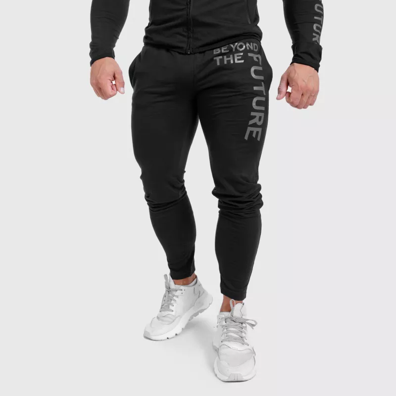 Férfi Slim Fit sportszett Iron Aesthetics Beyond the Future, fekete-4