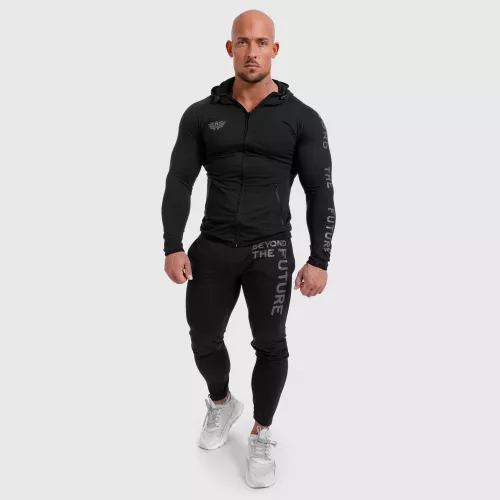 Férfi Slim Fit sportszett Beyond the Future, fekete