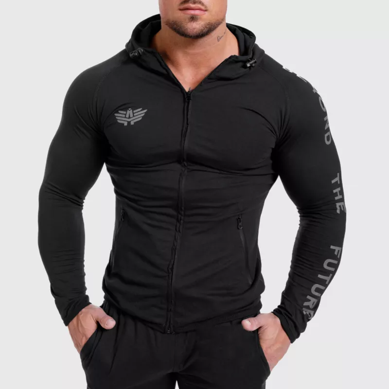 Férfi Slim Fit sportszett Iron Aesthetics Beyond the Future, fekete-2