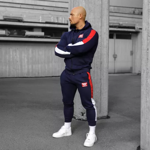 Férfi sportszett Iron Aesthetics Tricolora, navy