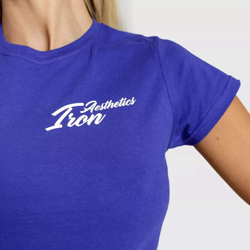 Női fitness póló Iron Aesthetics Fit, kék-6