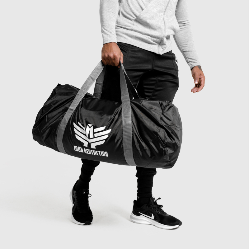 Sporttáska Iron Aesthetics Duffle, fekete · záber 7
