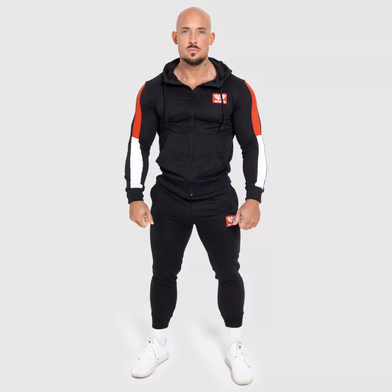 Jogger melegítőnadrág Iron Aesthetics Tricolora, fekete-5