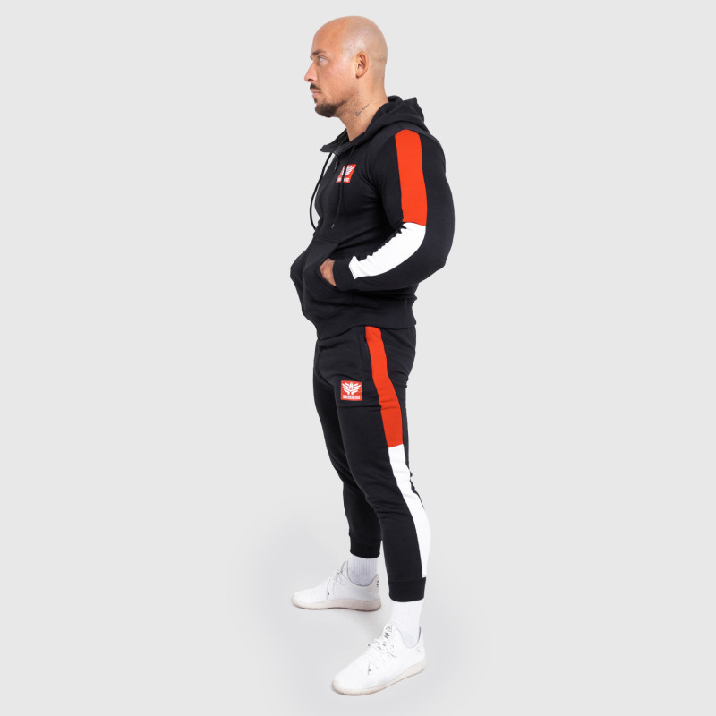 Jogger melegítőnadrág Iron Aesthetics Tricolora, fekete · záber 6
