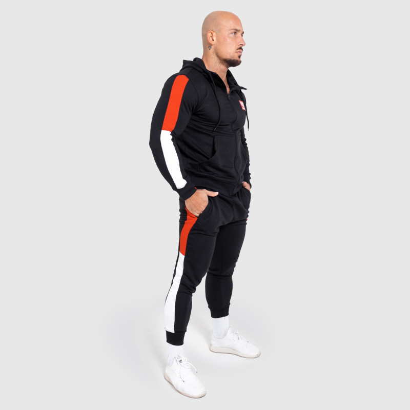 Jogger melegítőnadrág Iron Aesthetics Tricolora, fekete · záber 7