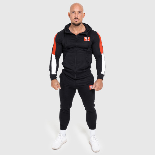 Férfi sportszett Iron Aesthetics Tricolora, fekete