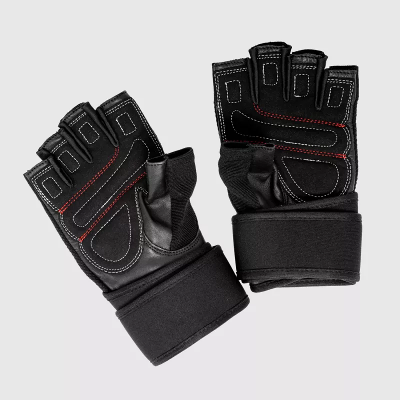 Edzőkesztyű Iron Aesthetics Leather Beast, szürke-5