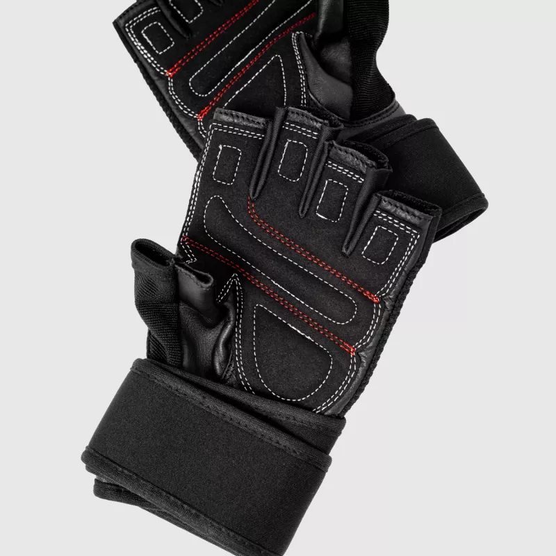 Edzőkesztyű Iron Aesthetics Leather Beast, szürke-3