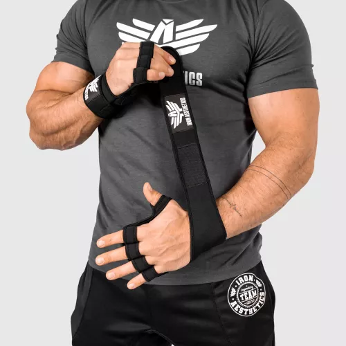 Edzőkesztyű Iron Aesthetics Crossfit, fekete