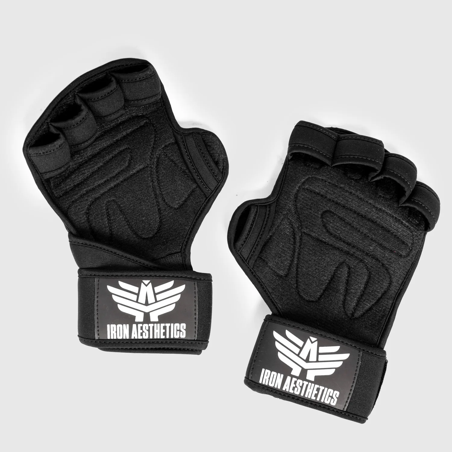 Edzőkesztyű Iron Aesthetics Crossfit, fekete-1