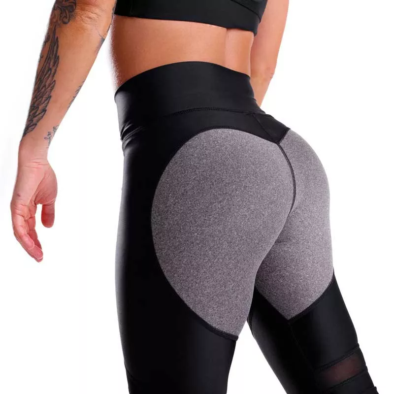 Női leggings HEART - Iron Aesthetics, fekete-6