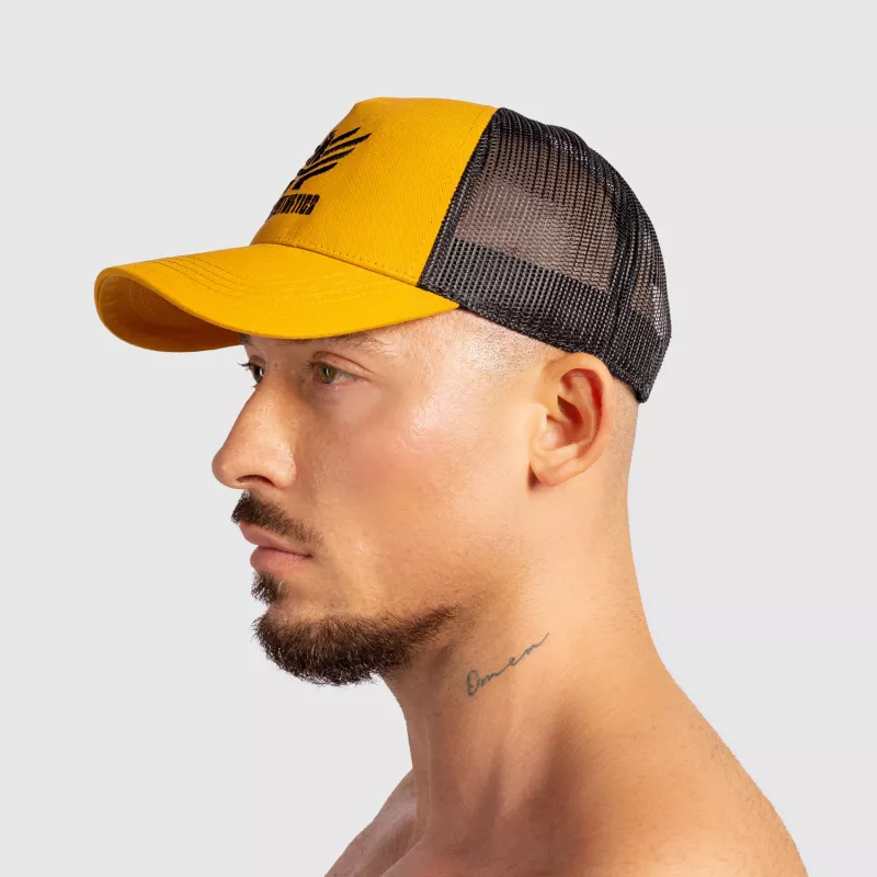 Férfi siltes sapka Iron Aesthetics Boost, mustard/black-3