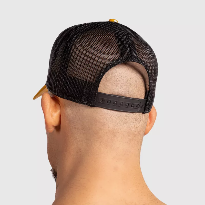 Férfi siltes sapka Iron Aesthetics Boost, mustard/black-5