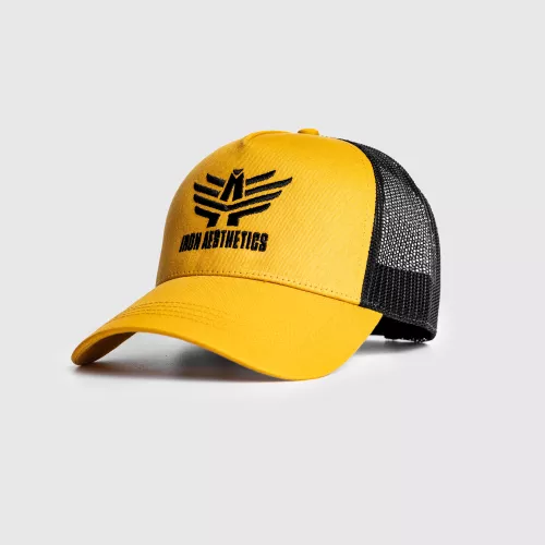 Férfi siltes sapka Iron Aesthetics Boost, mustard/black