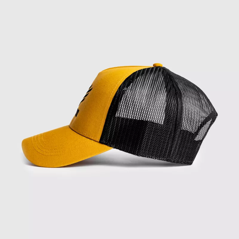 Férfi siltes sapka Iron Aesthetics Boost, mustard/black-8