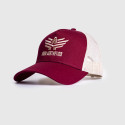 Férfi siltes sapka Iron Aesthetics Boost, burgundy/stone