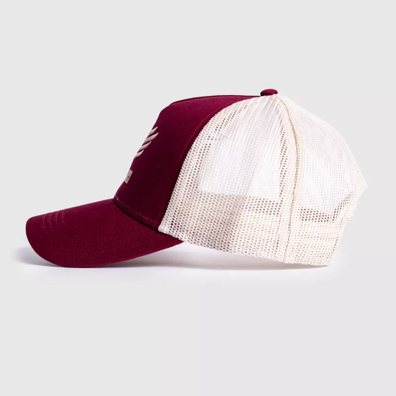 Férfi siltes sapka Iron Aesthetics Boost, burgundy/stone-5