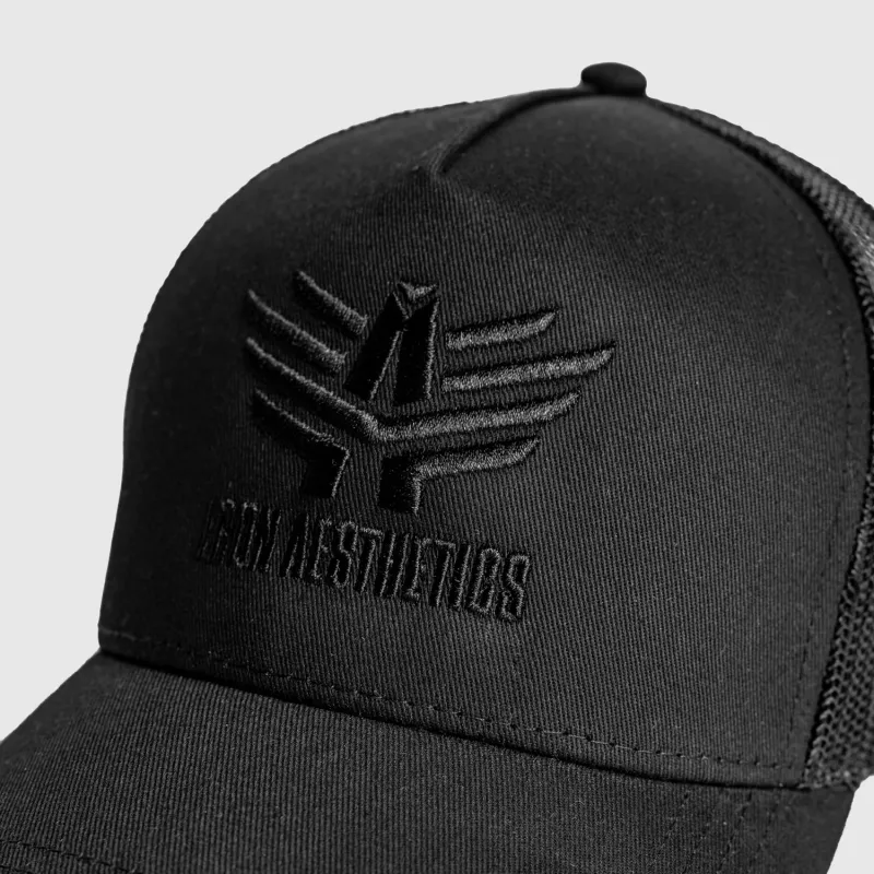 Férfi siltes sapka Iron Aesthetics Boost, black/black-9