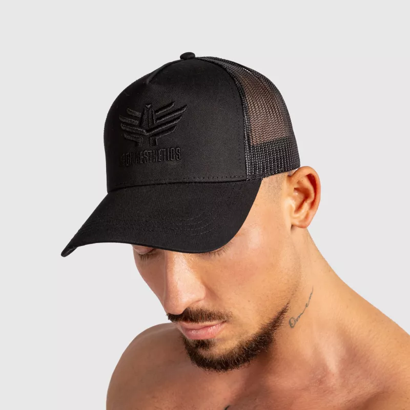Férfi siltes sapka Iron Aesthetics Boost, black/black-6