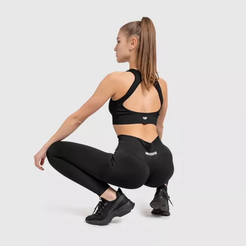 Varrás nélküli fitness szett Seamless Butt, fekete