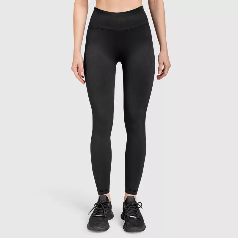 Varrás nélküli leggings Iron Aesthetics Seamless Butt, fekete-6
