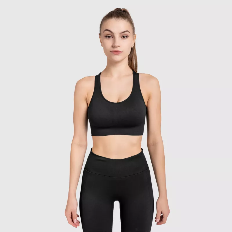 Varrás nélküli leggings Iron Aesthetics Seamless Butt, fekete-13
