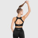 Varrás nélküli sportmelltartó Iron Aesthetics Seamless Butt, fekete