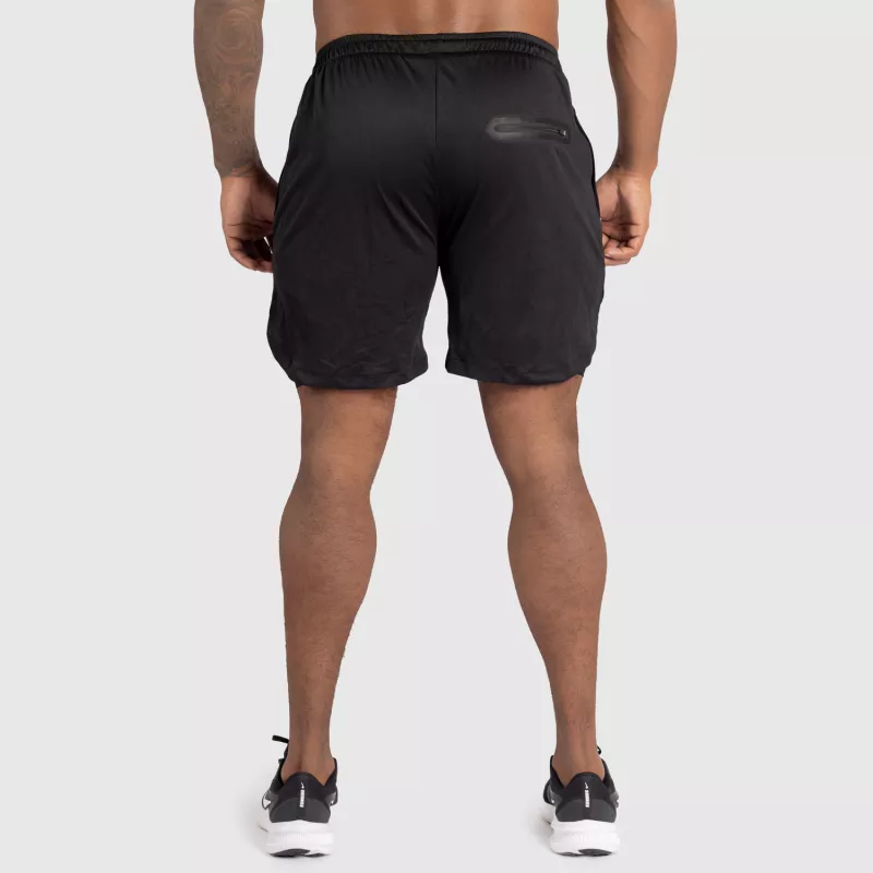 Funkcionális short Iron Aesthetics Stretch 2in1, fekete-5