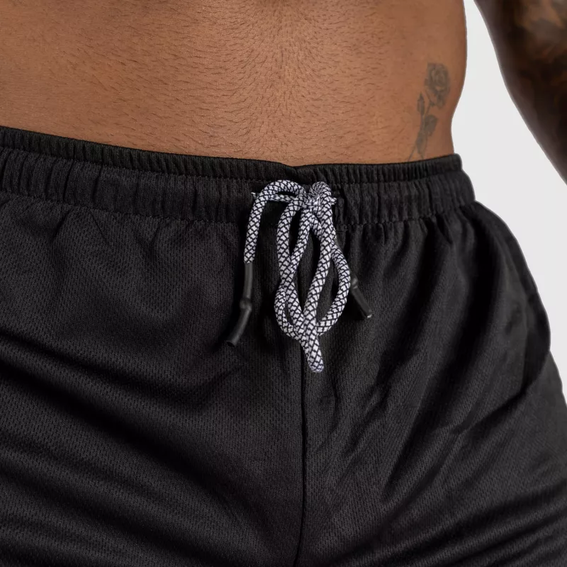 Funkcionális short Iron Aesthetics Stretch 2in1, fekete-9