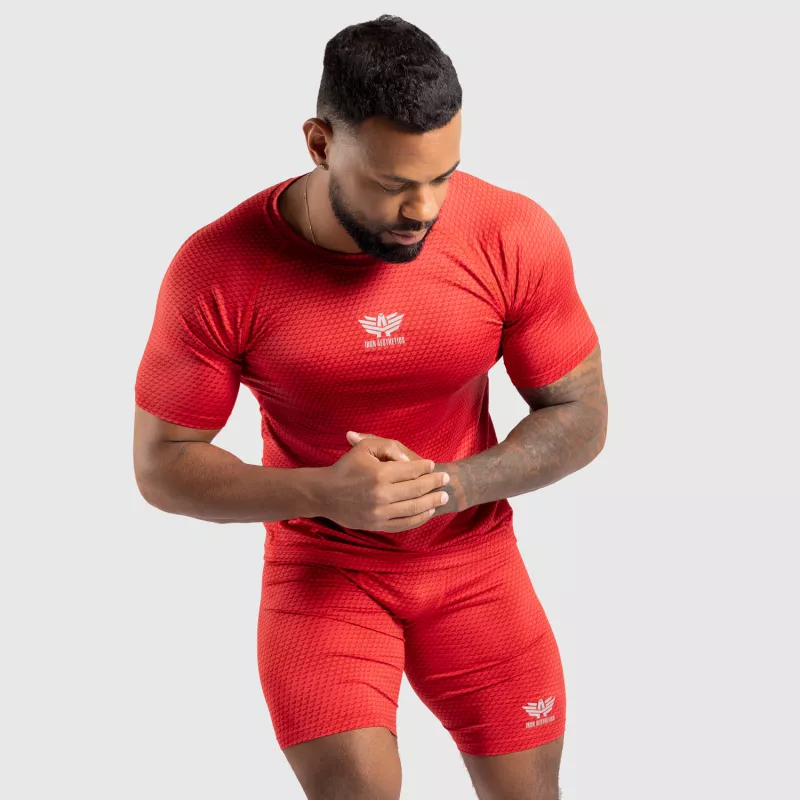 Funkcionális rövidnadrág Iron Aesthetics Evolution, piros-6