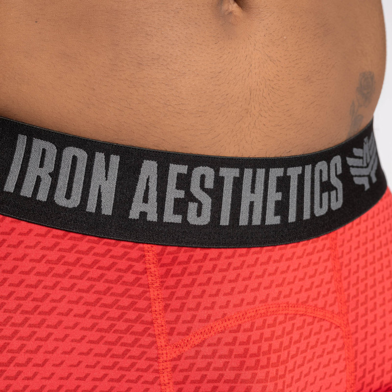 Funkcionális rövidnadrág Iron Aesthetics Evolution, piros · záber 9