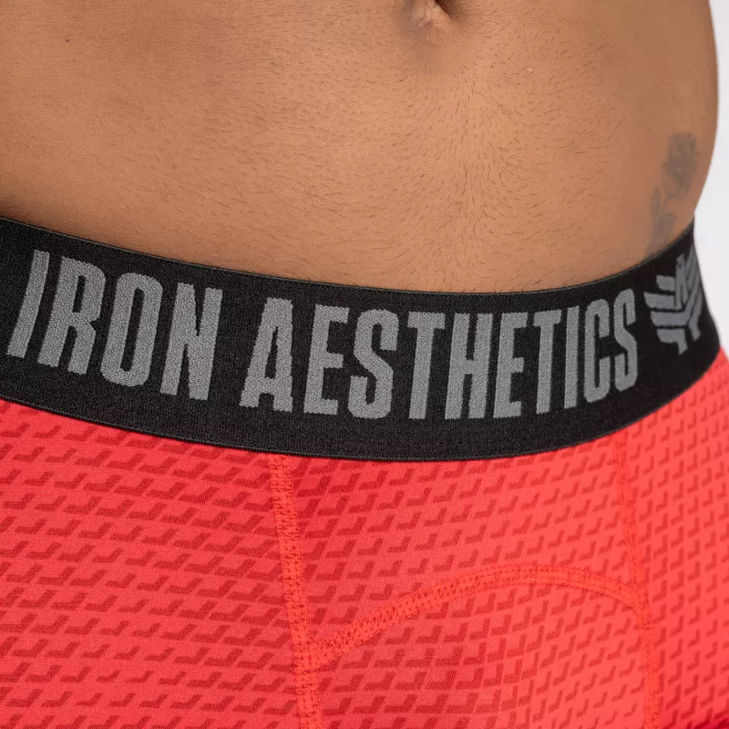 Funkcionális rövidnadrág Iron Aesthetics Evolution, piros-9