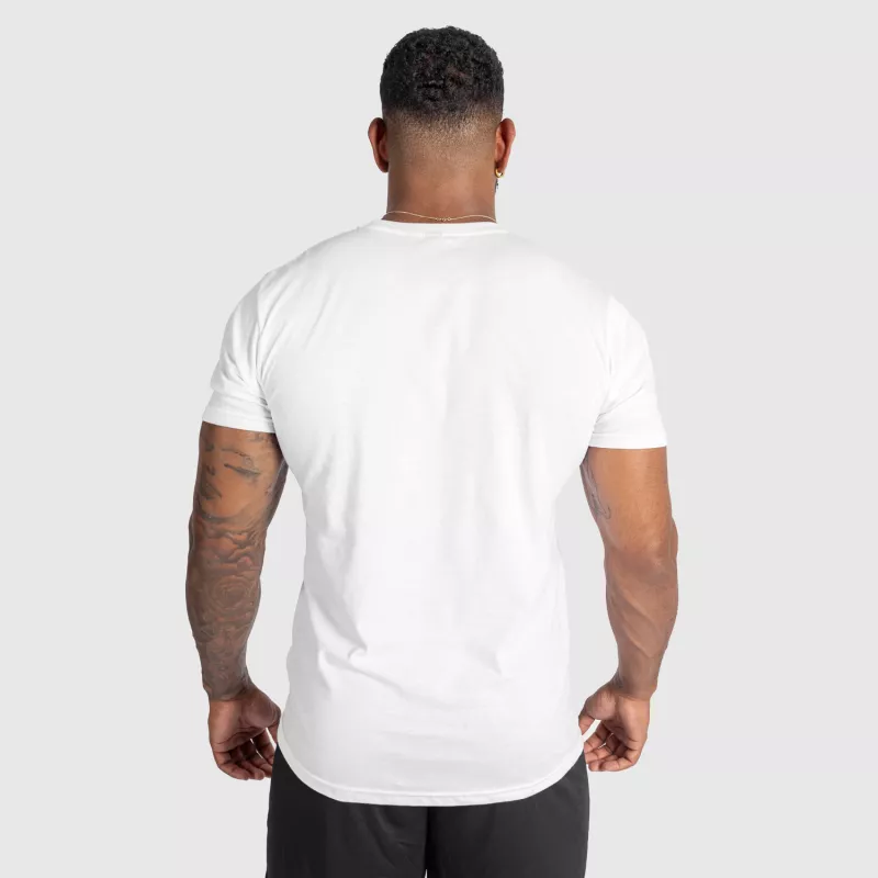 Férfi fitness póló Iron Aesthetics Glam, fehér-7