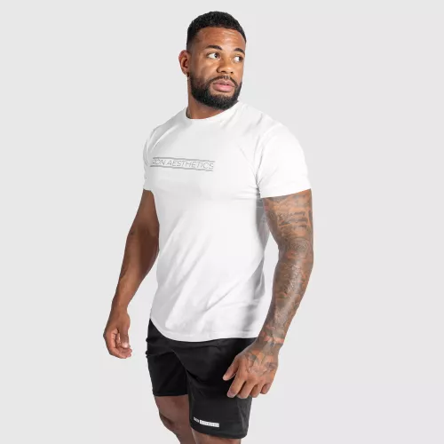 Férfi fitness póló Glam, fehér